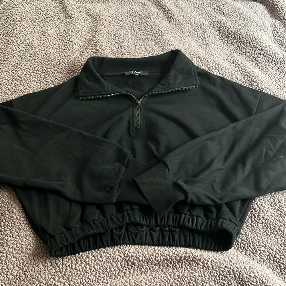 Lulus Cropped Quarter-Zip